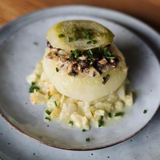 Gefüllte Kohlrabi mit Pilzen