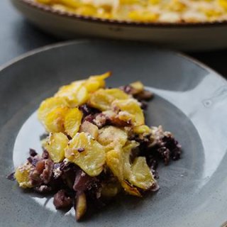 Rotkohl-Kartoffel-Auflauf