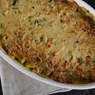 Wintergemüse-Auflauf mit Senfkruste