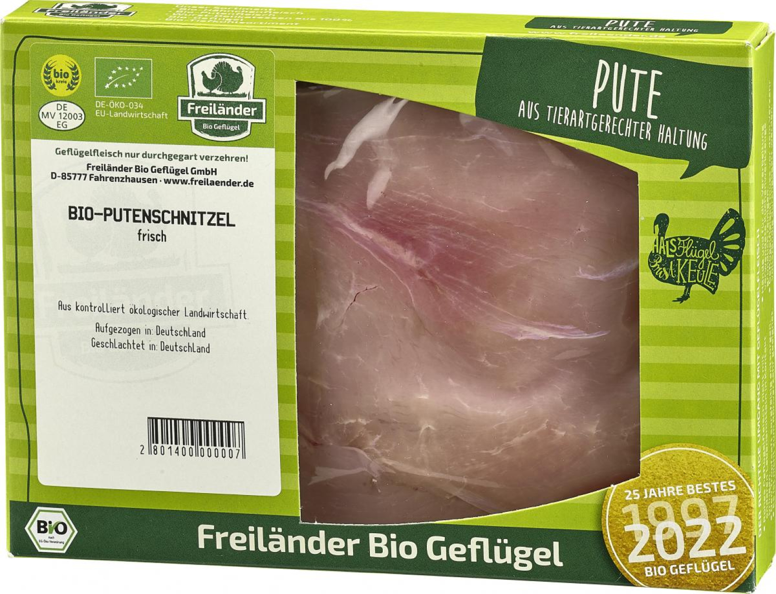 Putenschnitzel 2 Stück