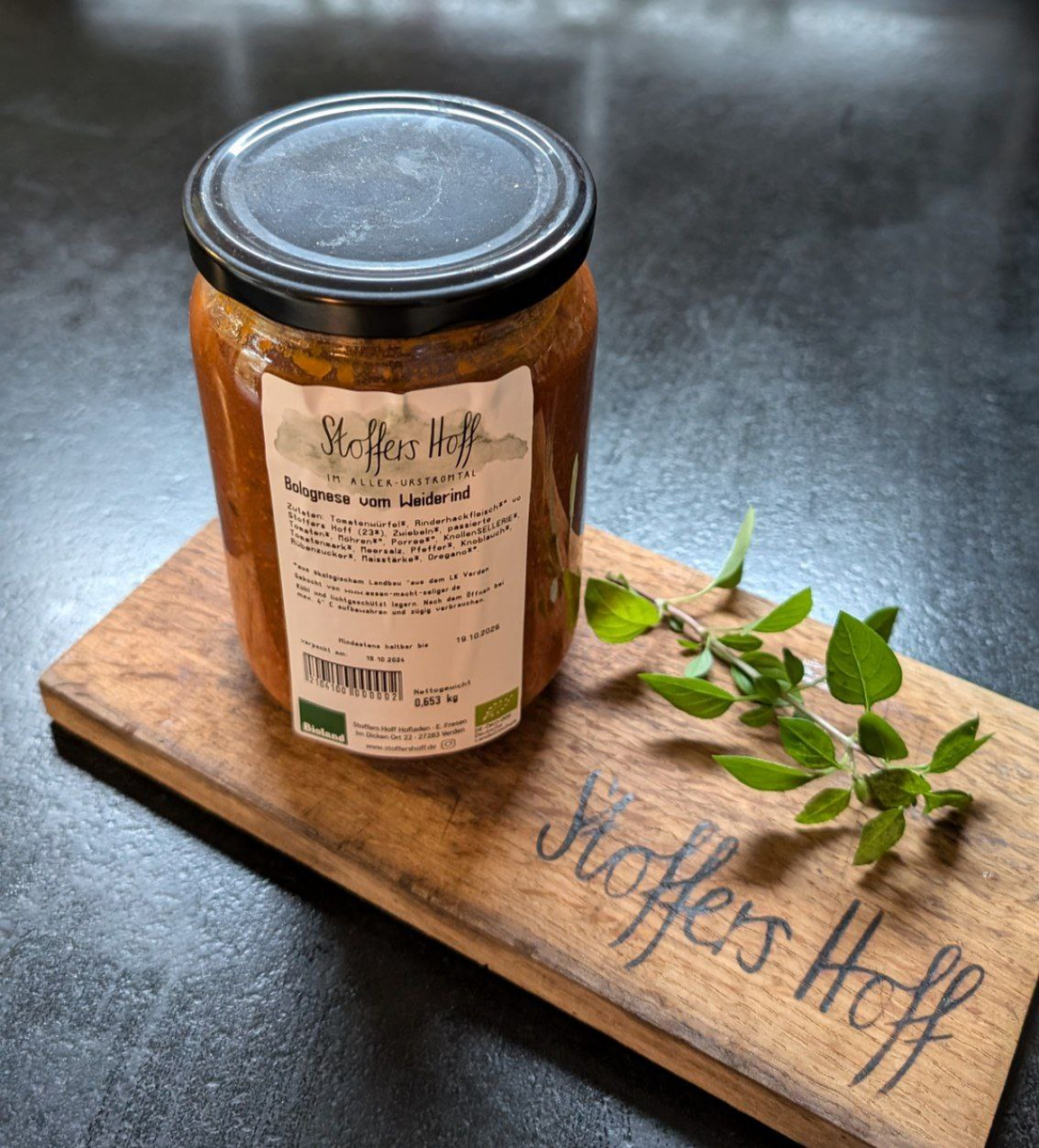 Bolognese vom Weiderind, Glas