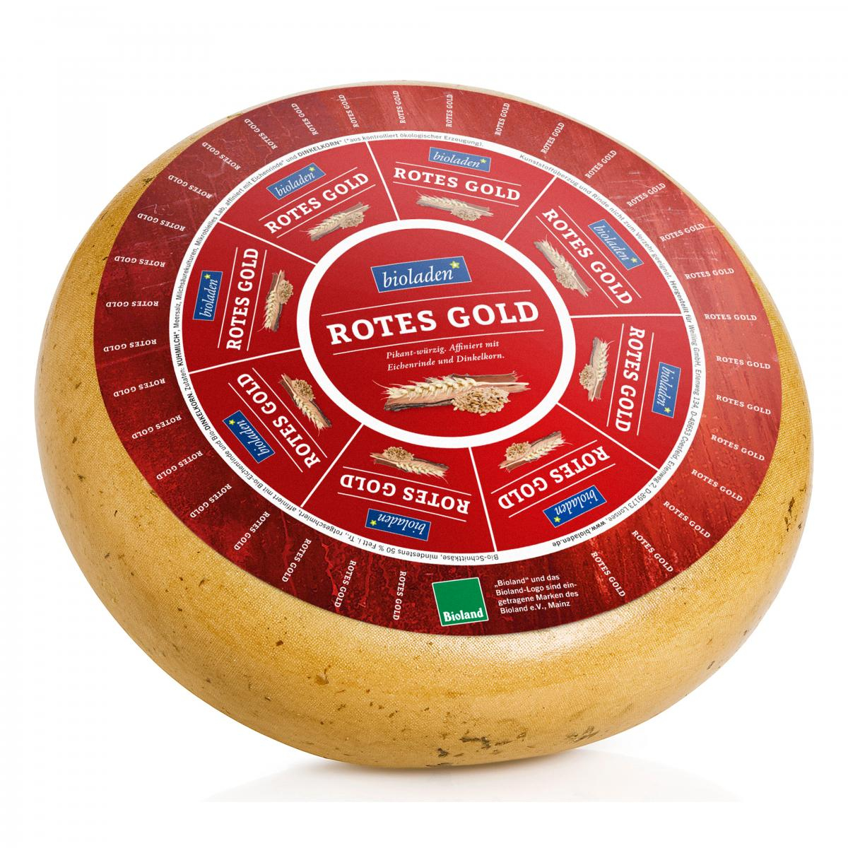 Rotes Gold, eingeschweißt