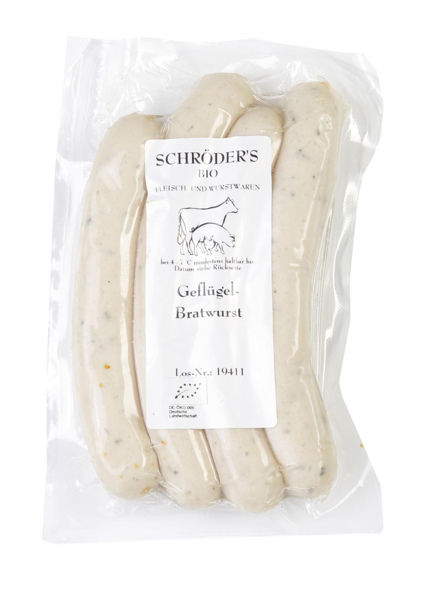Geflügel Bratwurst 4 Stück