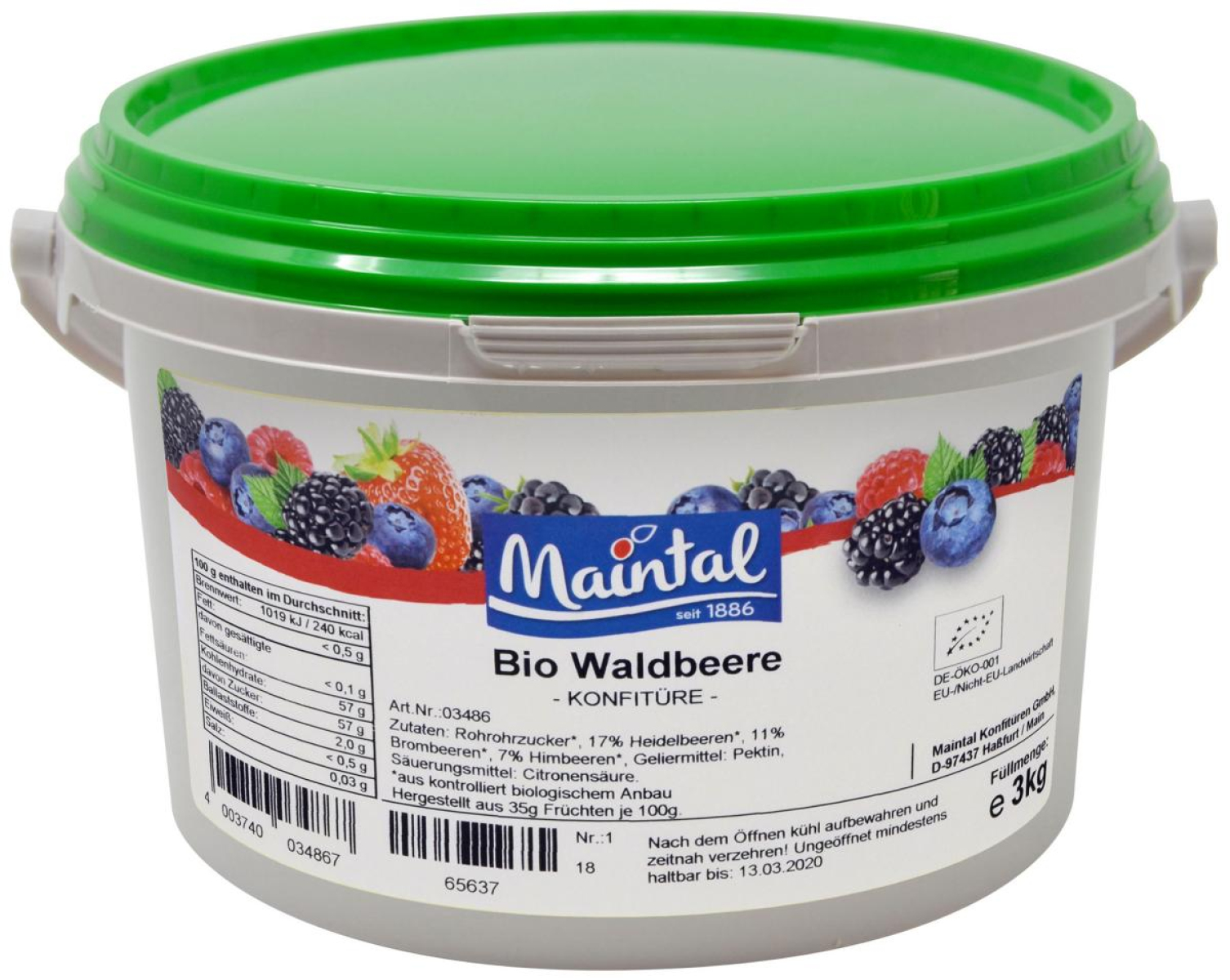 Waldbeer Konfitüre (Großgebinde)
