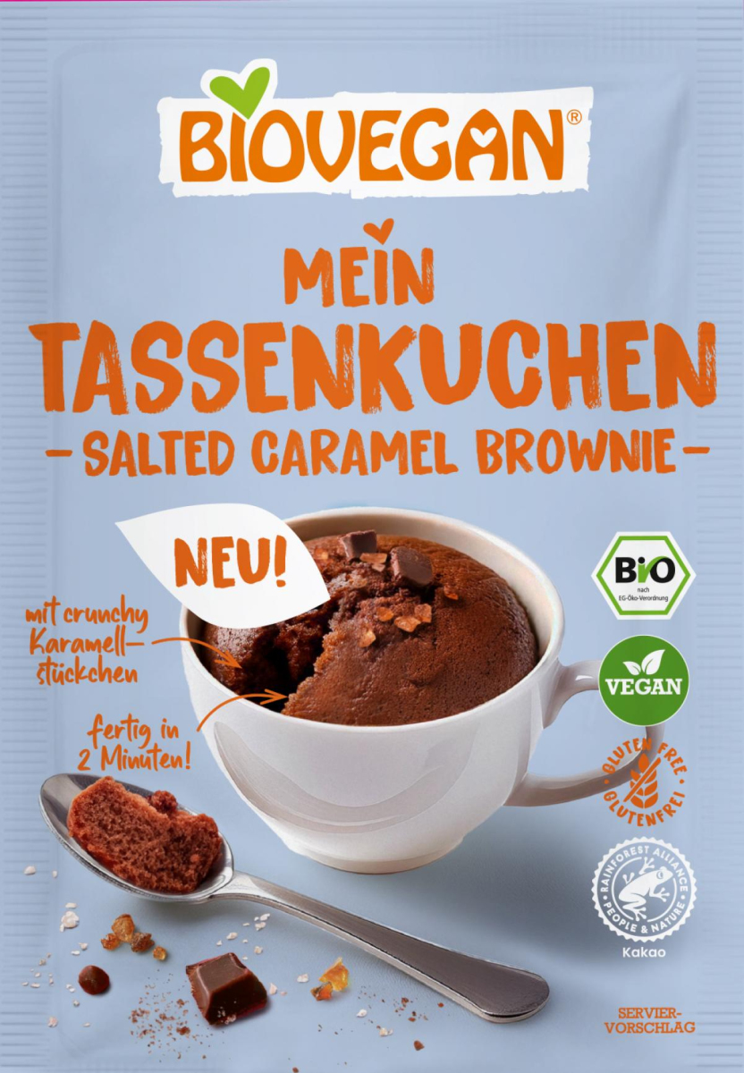 Mein Tassenkuchen Salted Caramel Brownie