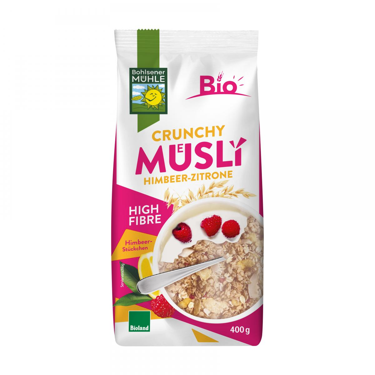Mein Crunchy Himbeer-Zitrone Müsli