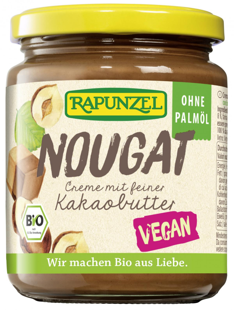 Nougat-Creme mit Kakaobutter