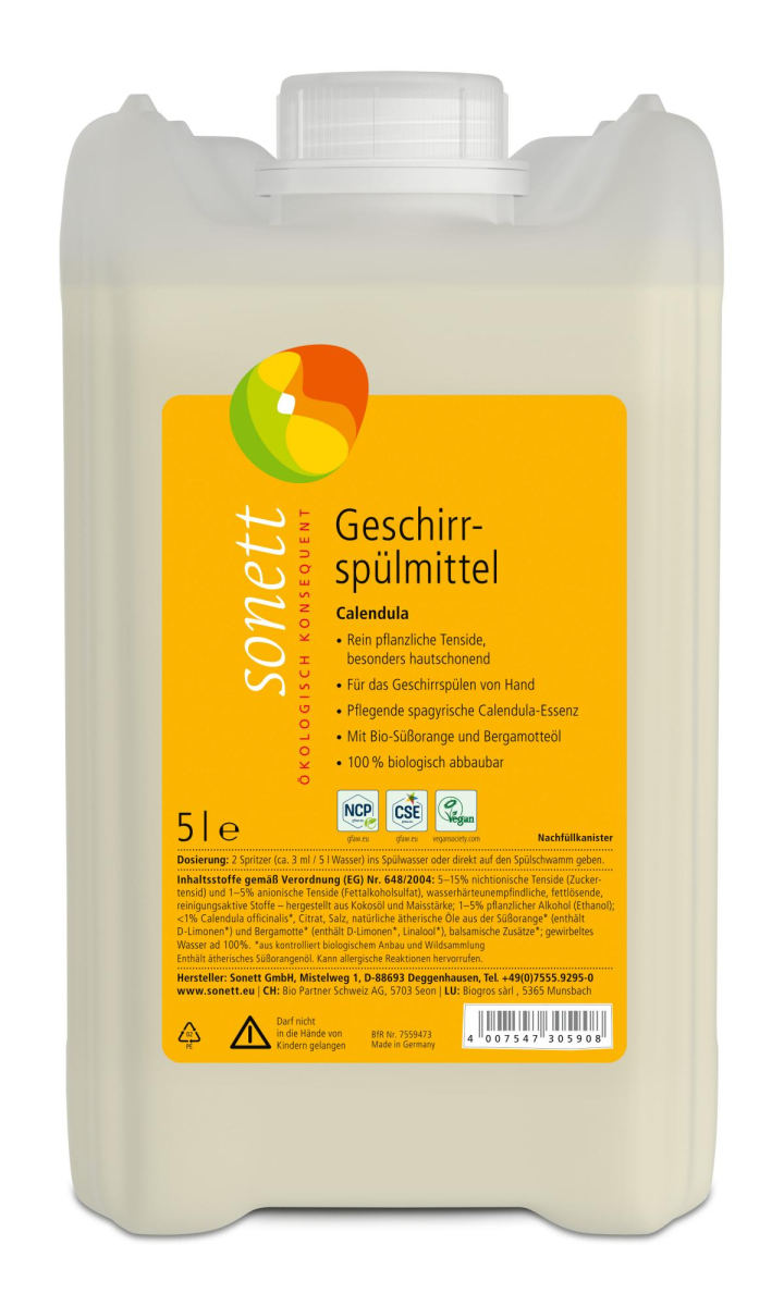 Geschirrspülmittel Calendula 5 L