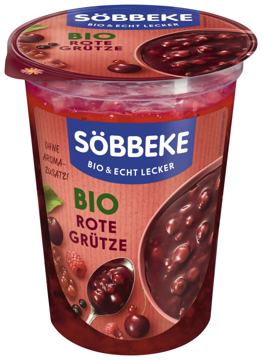 Rote Grütze, im Becher