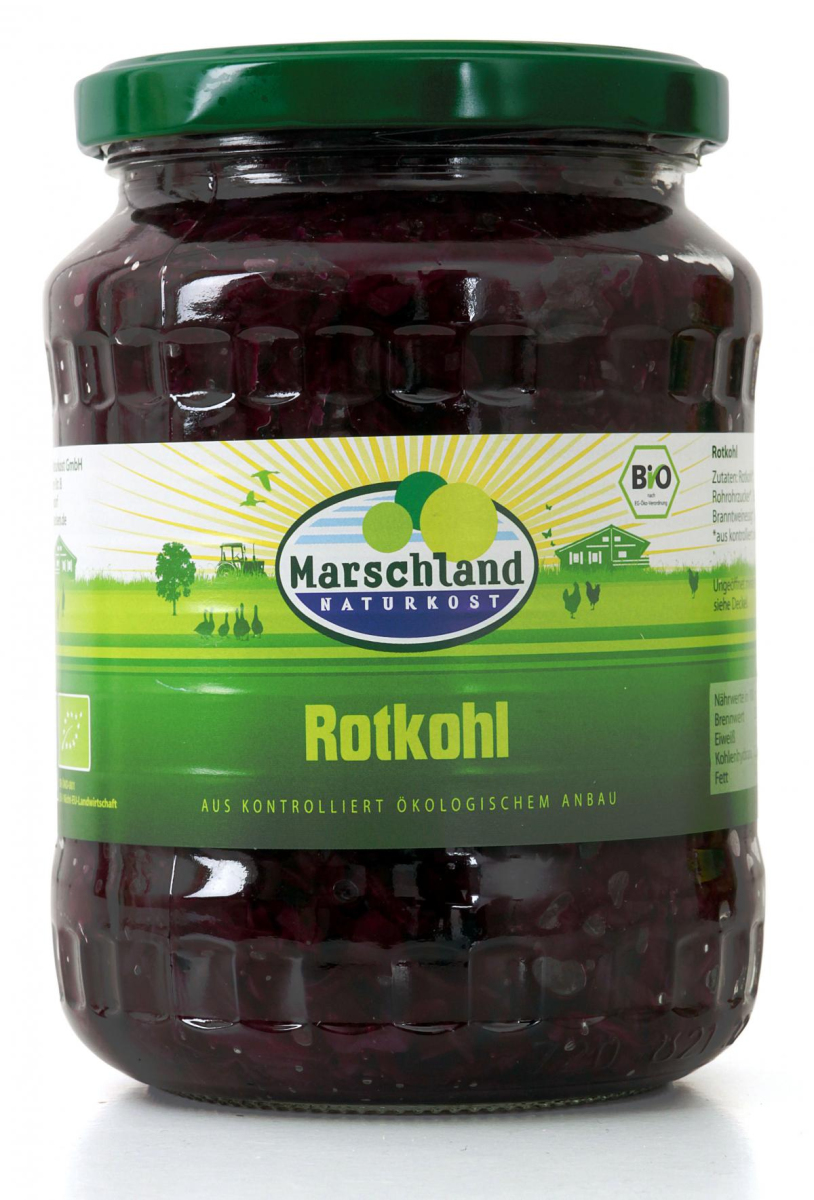 Rotkohl im Glas