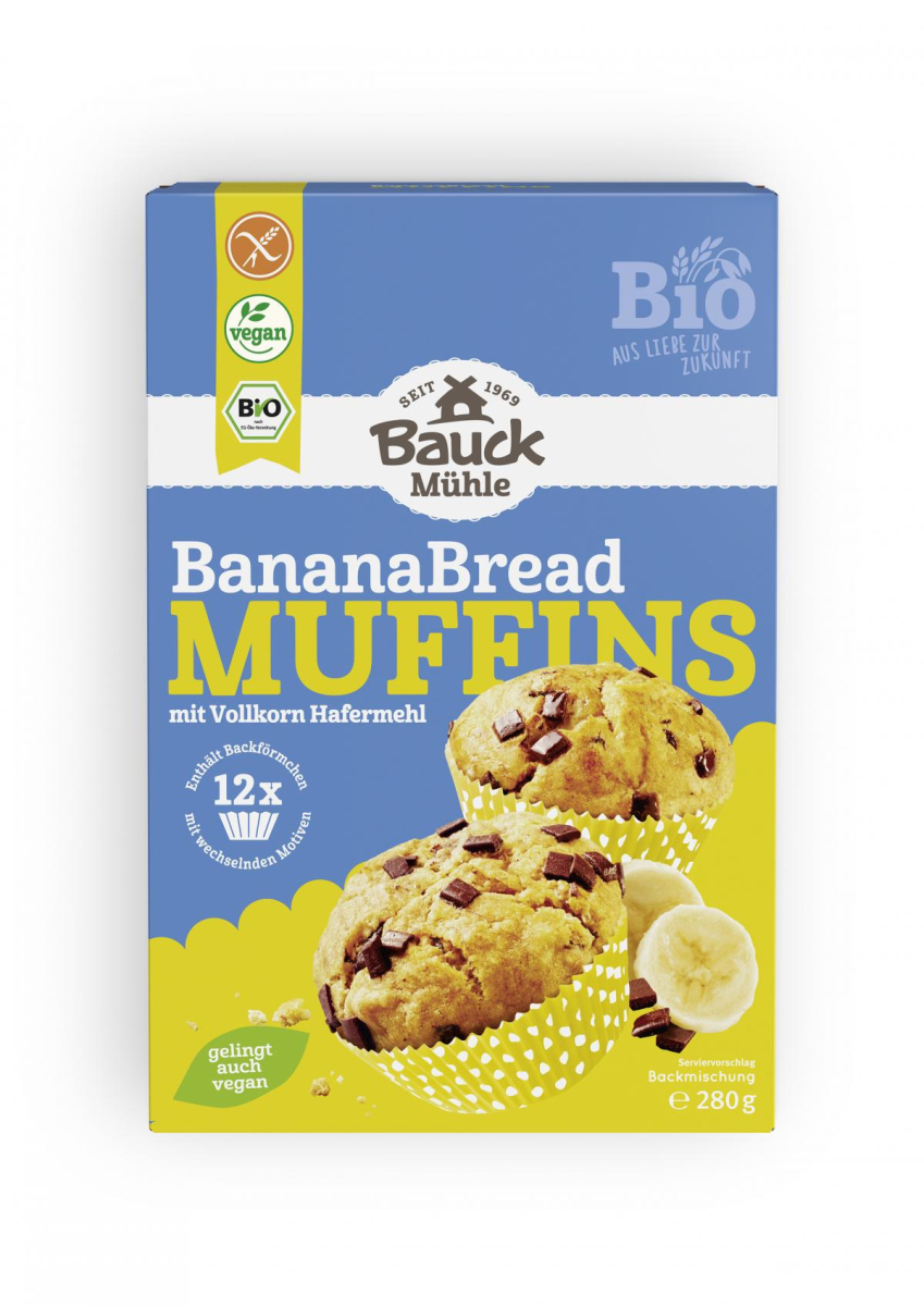 Backmischung Banana Bread Muffins GF