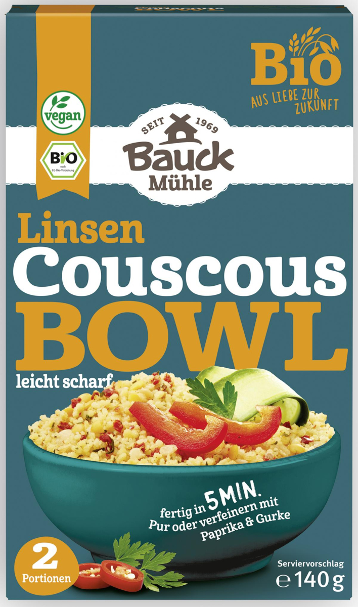 Couscous Bowl mit Linsen