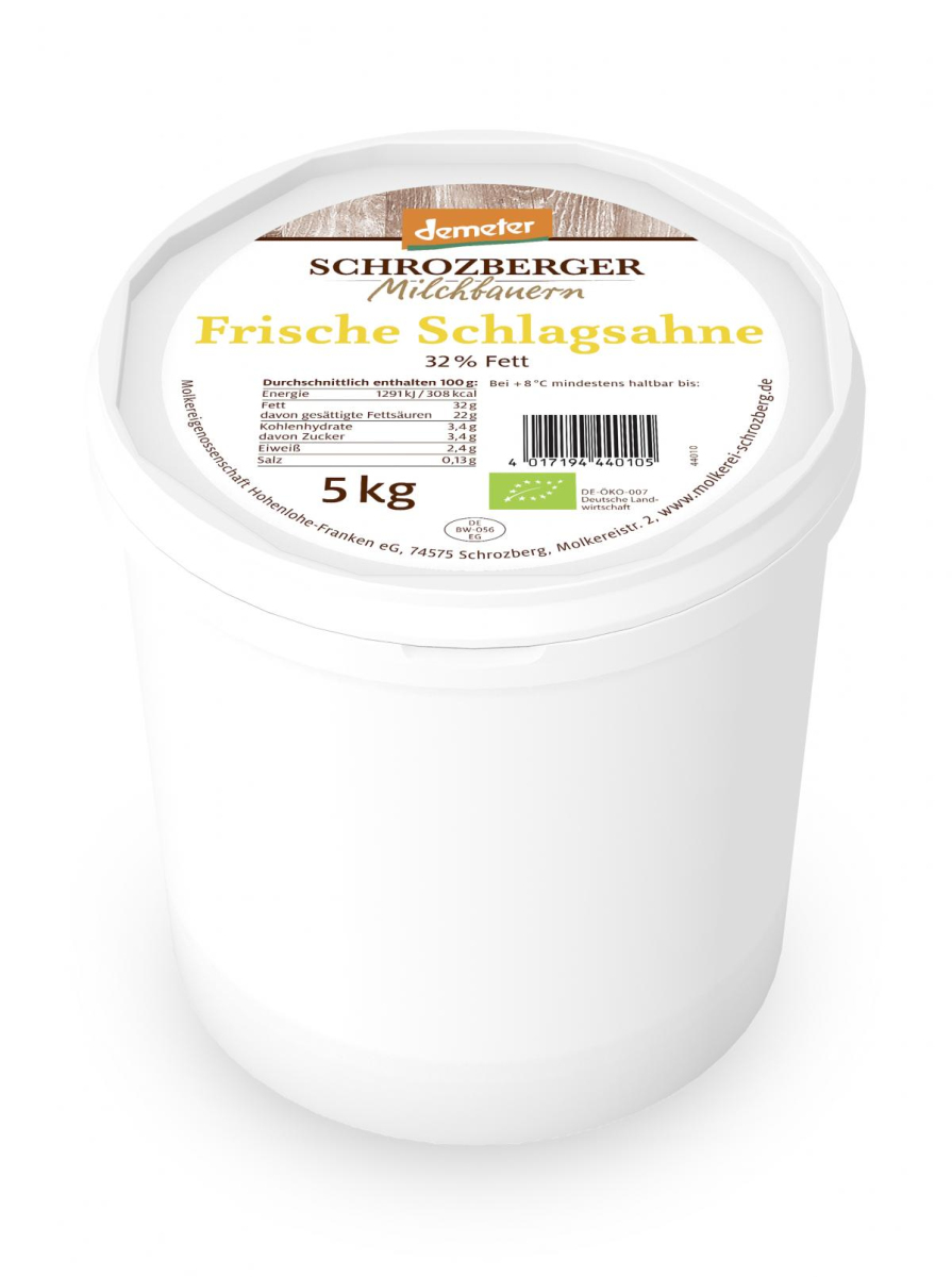 Schlagsahne 32% (Großgebinde)