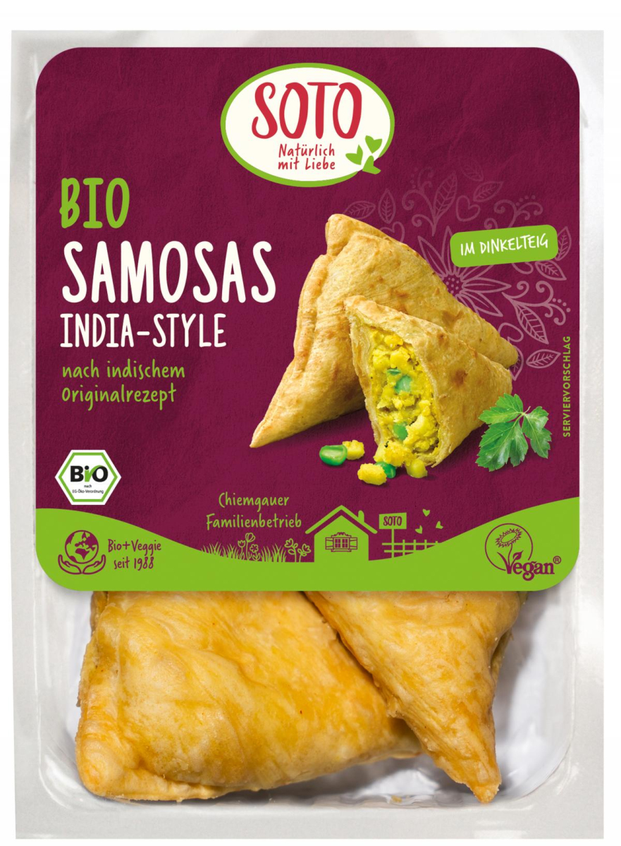 Samosas ind. Gemüse-Ecken