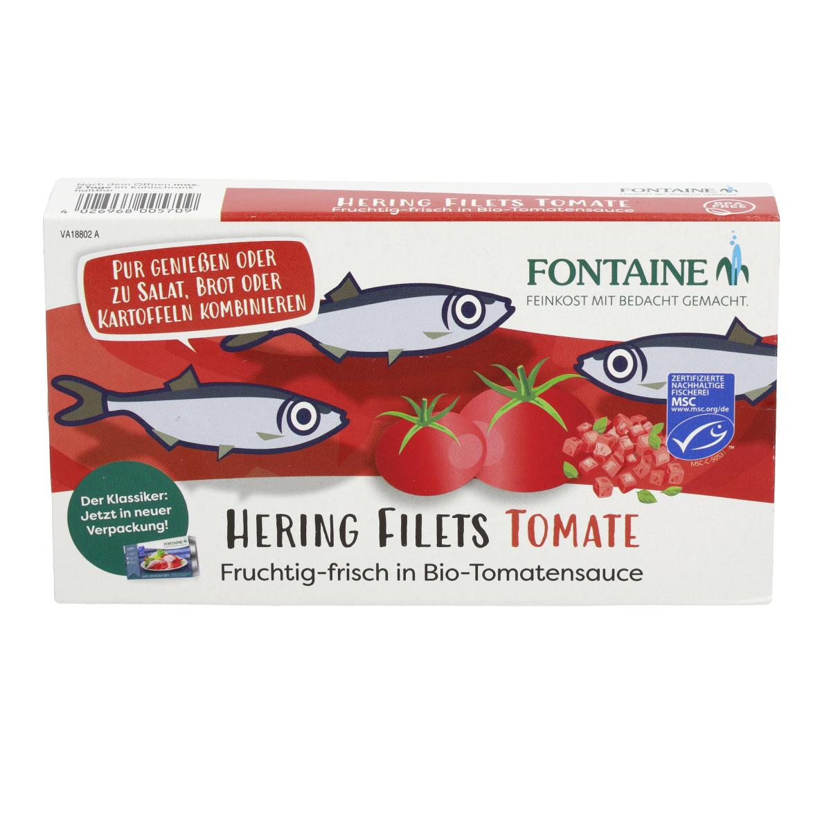 Heringsfilets in Tomatencreme