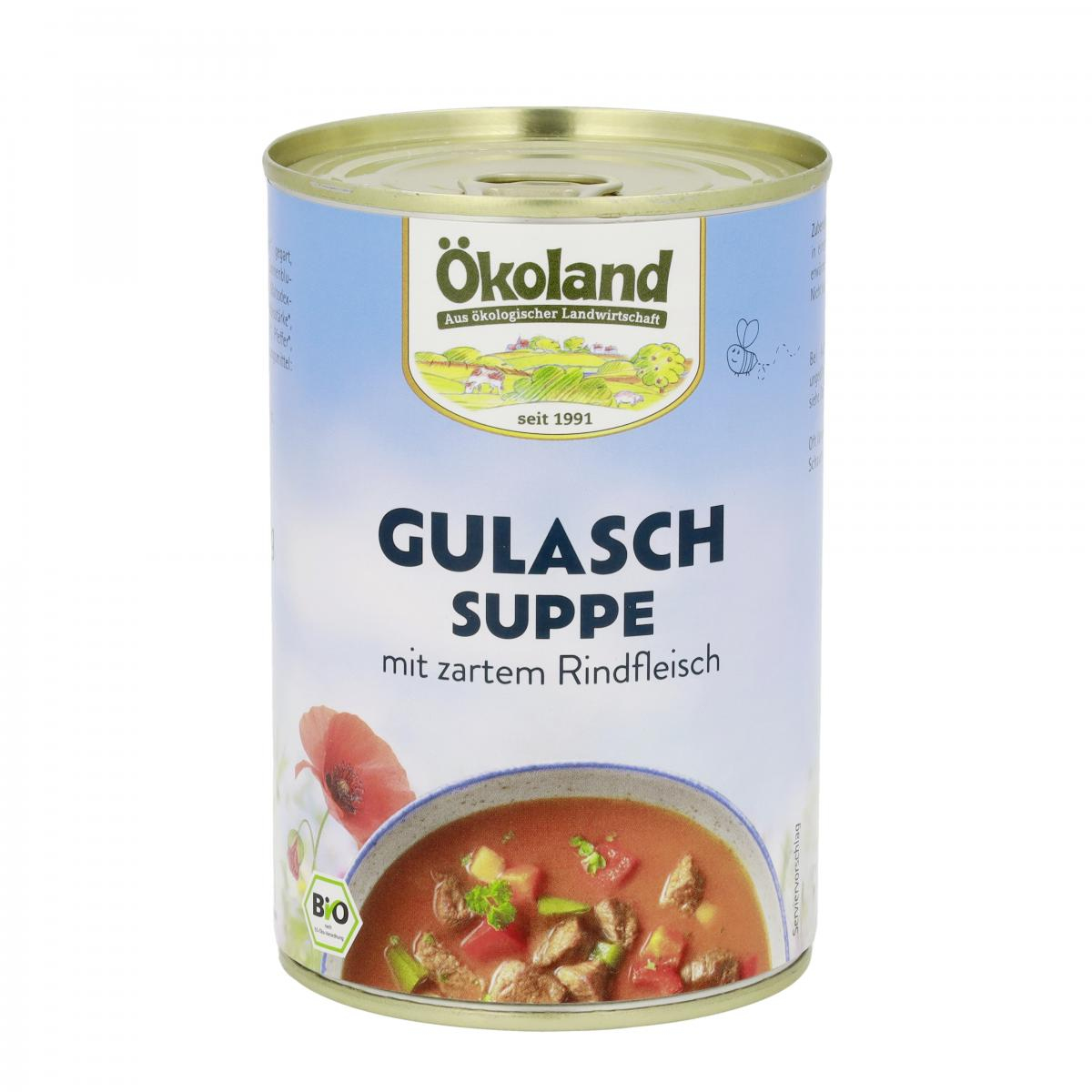 Gulaschsuppe mit Rind, Dose
