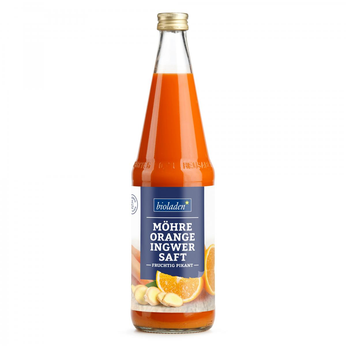 Möhre-Orange-Ingwer Saft bioladen*