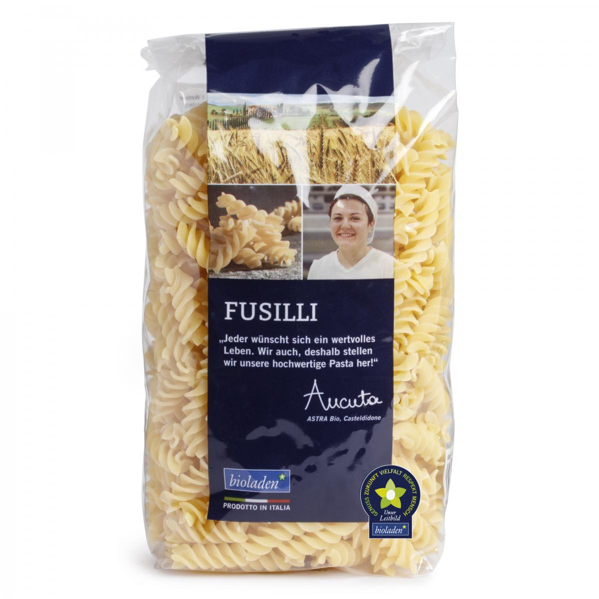 Fusilli, hell bioladen*