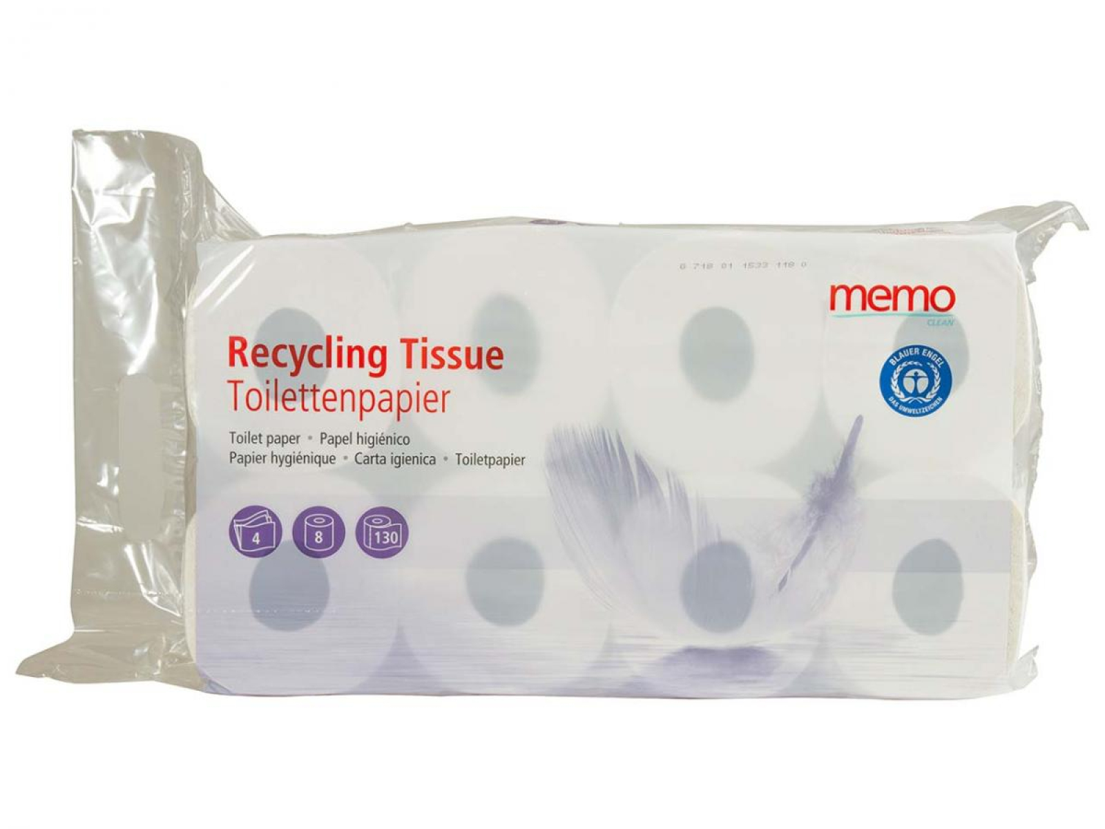 Toilettenpapier 4-lagig (8 Rollen)