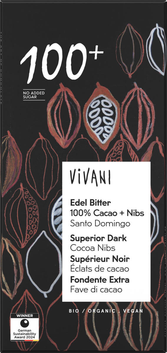 Edel Bitter 100% Cacao + Nibs