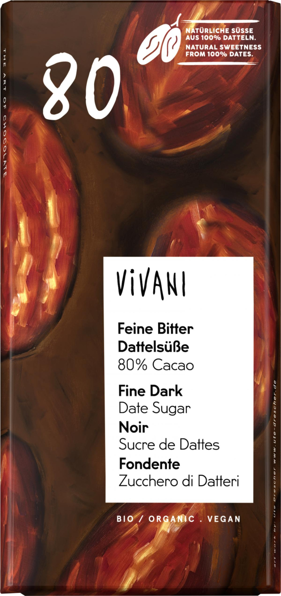 Feine Bitter Dattel 80% Cacao