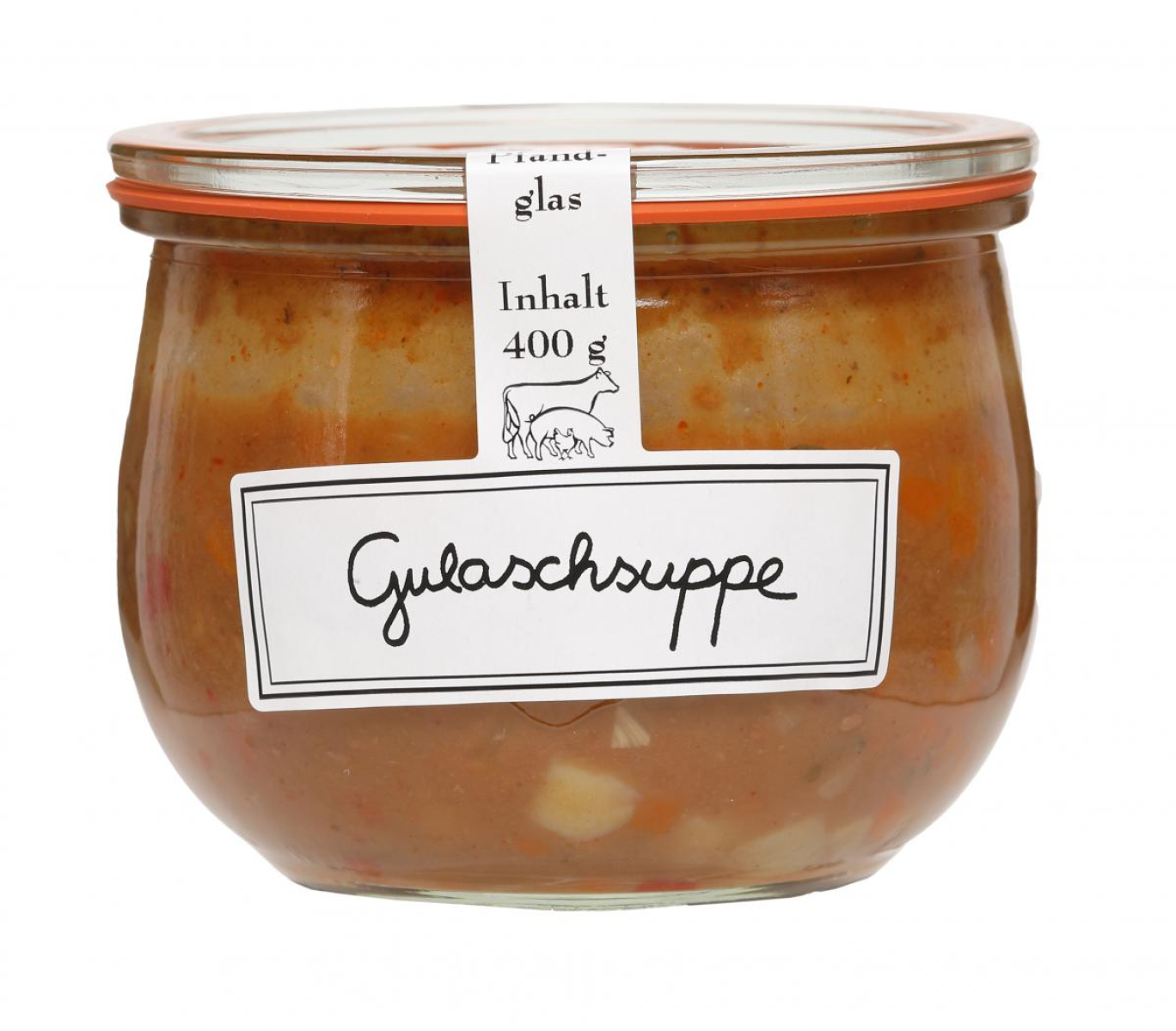 Gulaschsuppe Rind im Weck-Glas