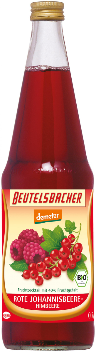 Rote Johannisbeere-Himbeere Saft