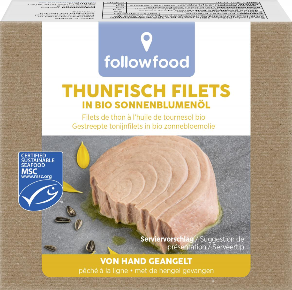 Thunfisch Filets in Sonnenblumenöl
