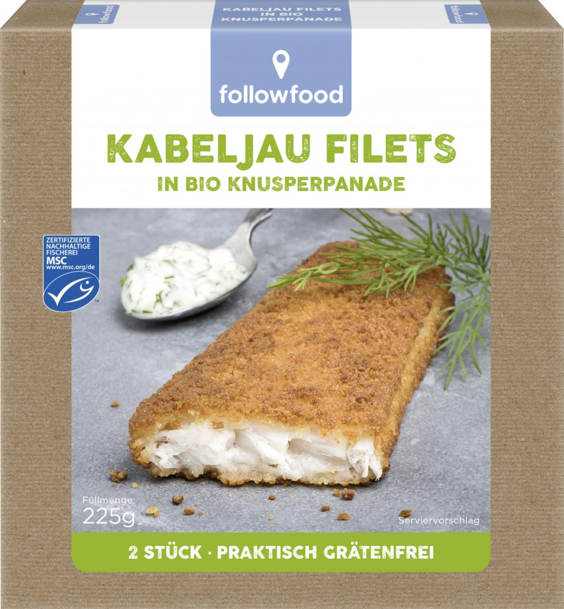 TK Kabeljau Filets paniert