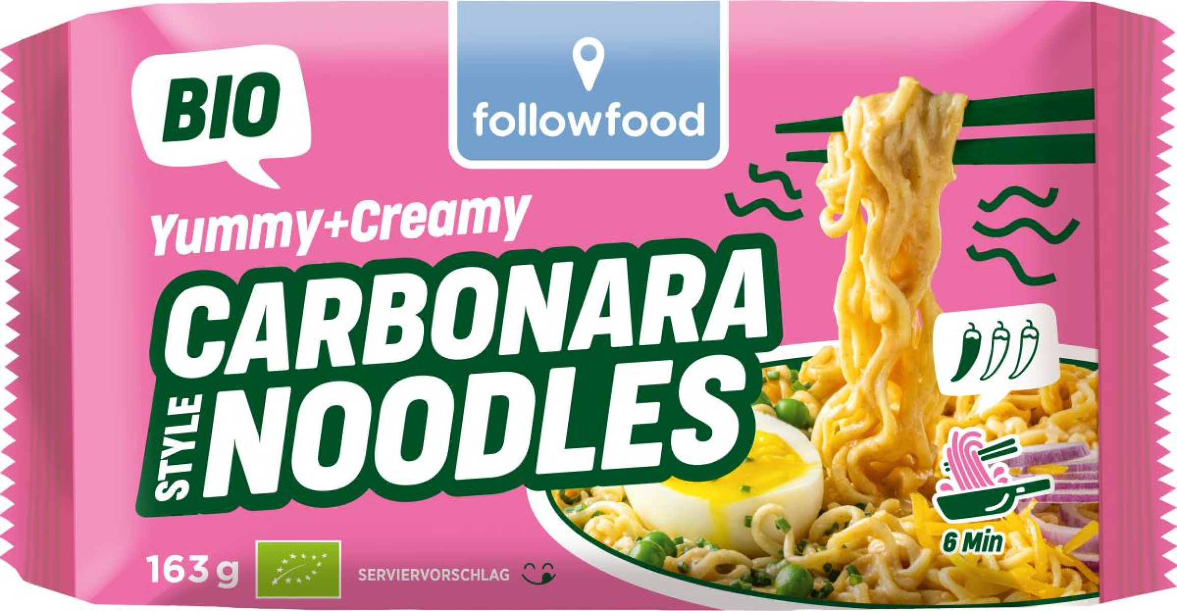 Cheesy Creamy Carbonara Noodles