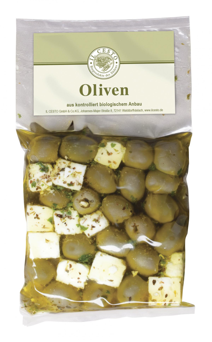Feta-Oliven-Mix, mariniert