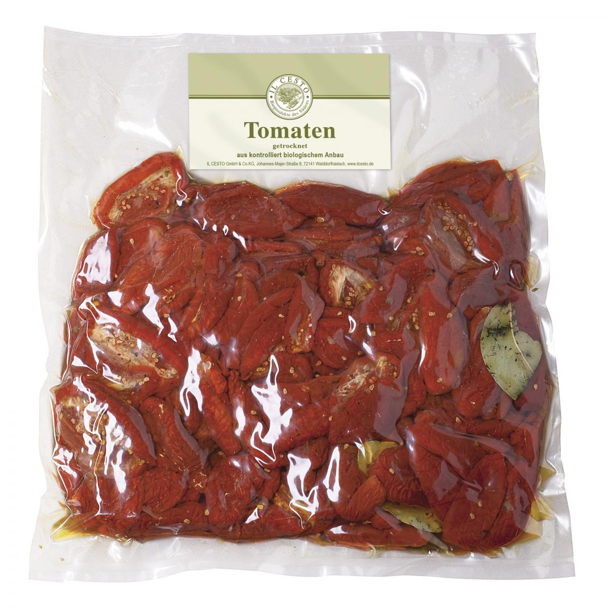 Getrocknete Tomaten, mariniert (Großgebinde)