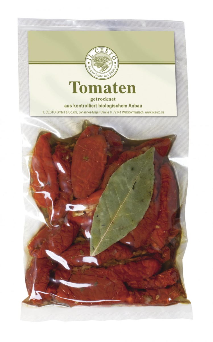 Getrocknete Tomaten, mariniert