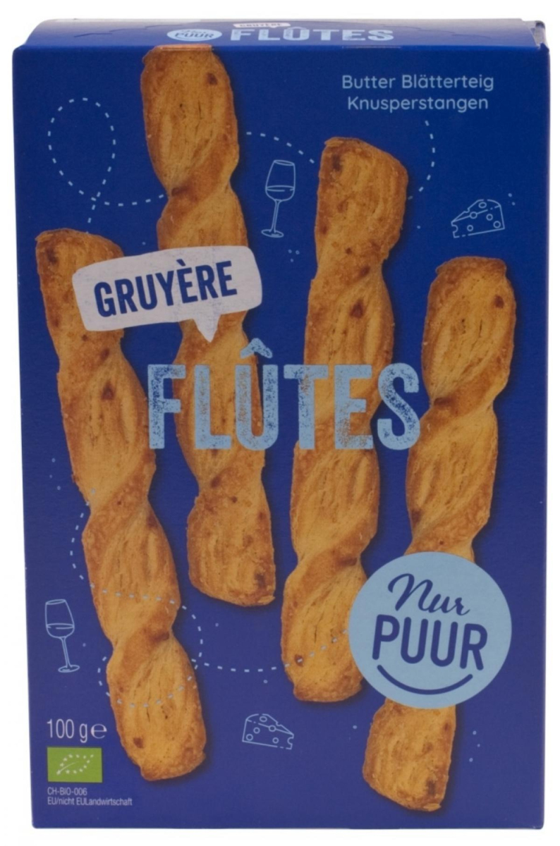 Flûtes Gruyére (Knusperstangen)