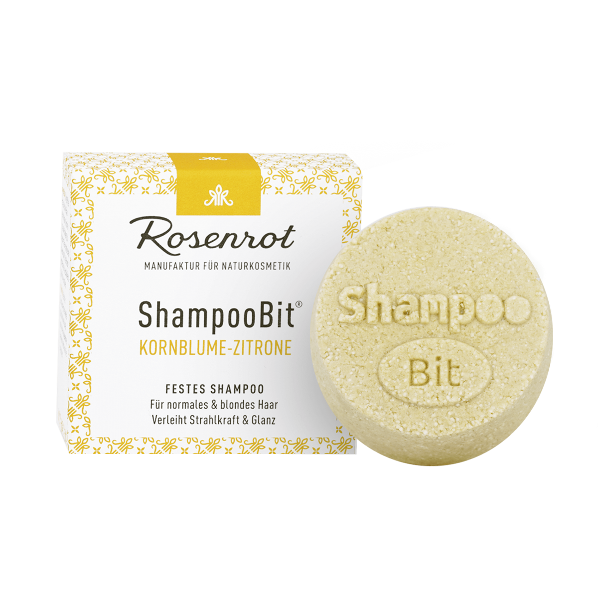 ShampooBit Kornblume-Zitrone