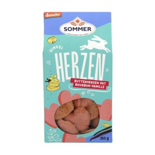 Dinkel Butterherzen mit Bourbon Vanille