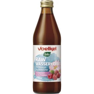 RAW Wasserkefir Himbeere Rosenblüe