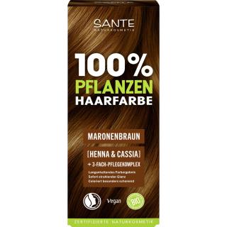 Pflanzen Haarfarbe Pulver 08 Maronenbraun