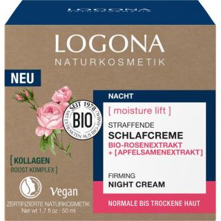 Straffende Schlafcreme Rose & Apfel