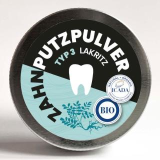 Zahnpulver Pulver Typ 3 Lakritz