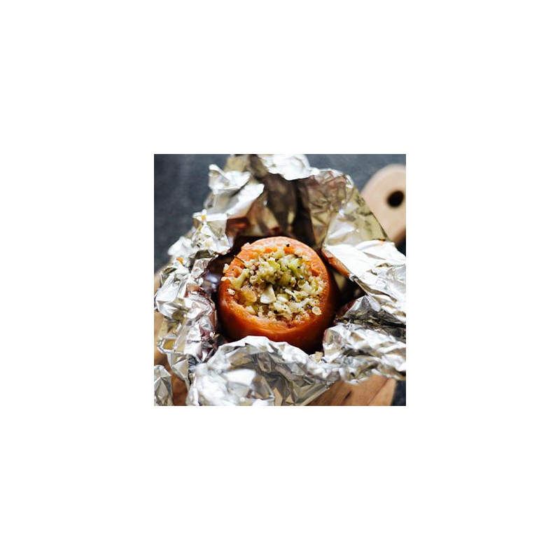 Grilltomate mit Bulgur