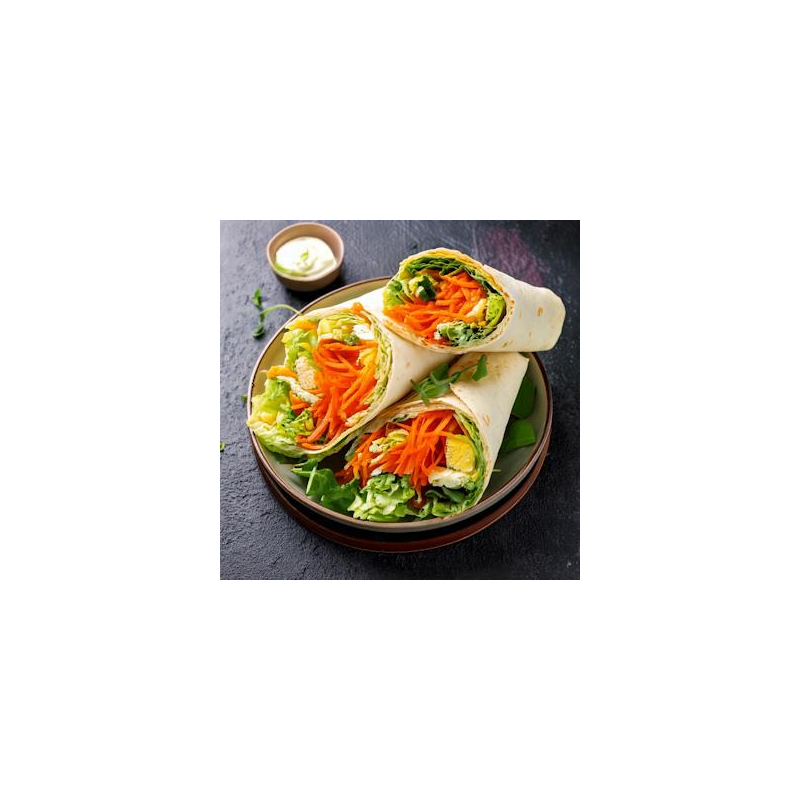 Bunte Möhren Wraps