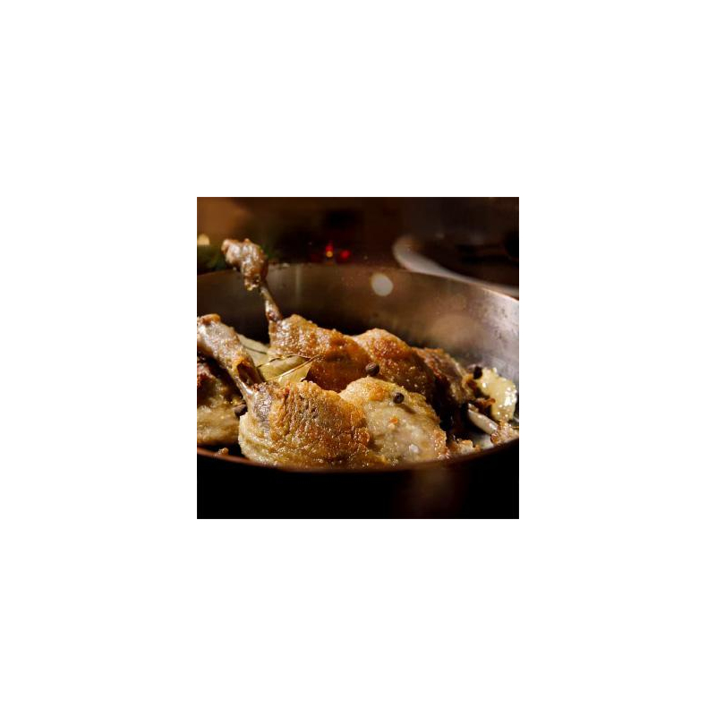 Entenkeulen mit Weißkohl und Kartoffeln