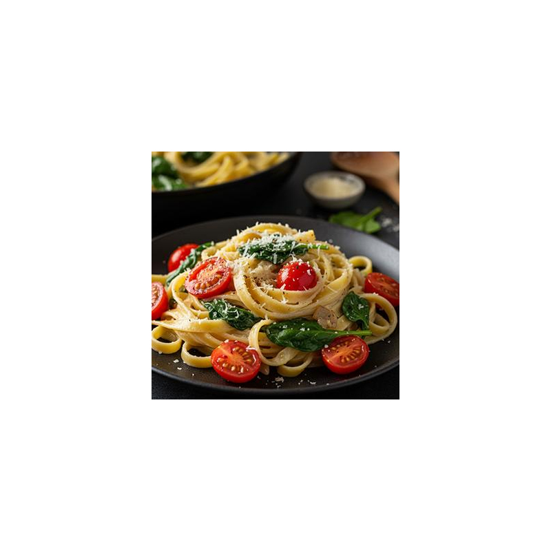 Tagliatelle mit Babyspinat & Cherrytomaten