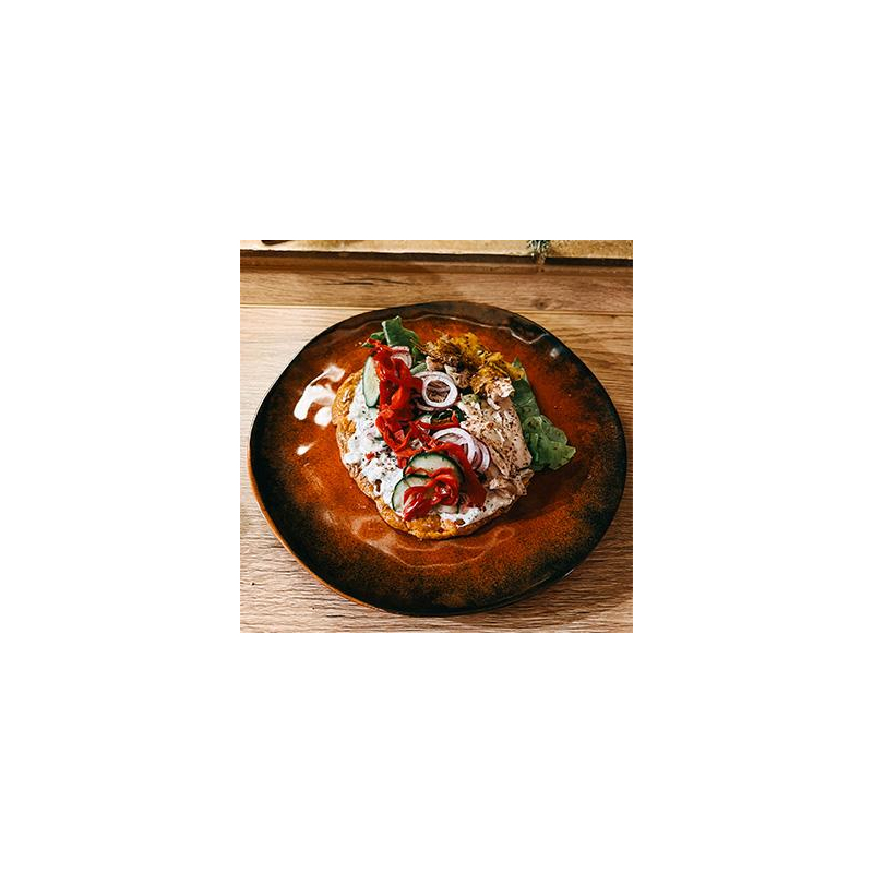 Kebab-Tasche mit Low-Carb-Fladen