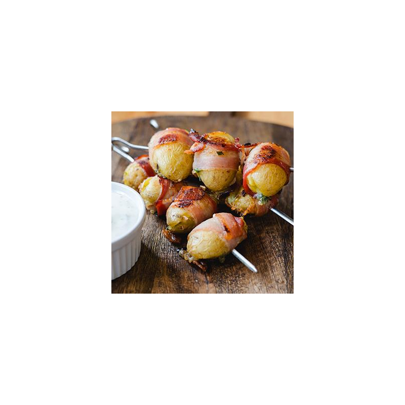 Kartoffeln im Speckmantel