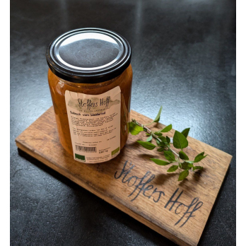 Malzbiergulasch vom Weiderind, Glas