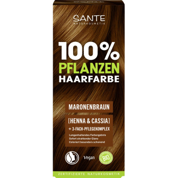 Pflanzen Haarfarbe Pulver 08 Maronenbraun