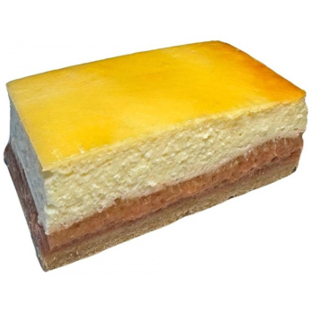 Käsekuchen mit Rhabarber (4 Stück)