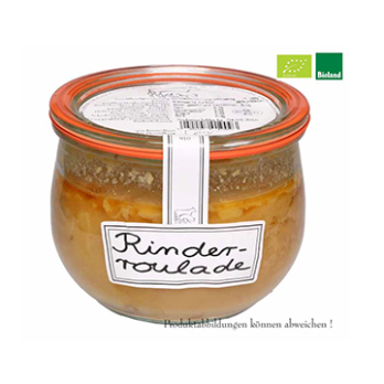 Rinderroulade in Soße im Weck-Glas